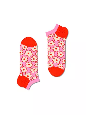 HAPPY SOCKS | Damen Sneaker Socken 36-40 FLOWER pink | rosa
