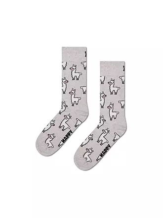 HAPPY SOCKS | Damen Socken LLAMA 36-40 grey | hellgrau
