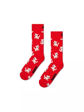 HAPPY SOCKS | Herren Socken KITTEN 41-46 red | rot