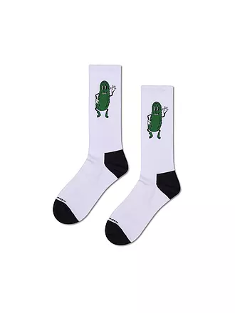 HAPPY SOCKS | Herren Socken PICKLE SNEAKER 41-46 white | weiss