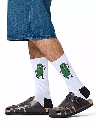 HAPPY SOCKS | Herren Socken PICKLE SNEAKER 41-46 white | weiss