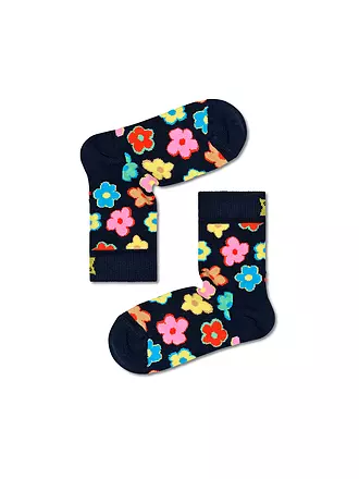 HAPPY SOCKS | Kinder Socken FLOWER navy | dunkelblau