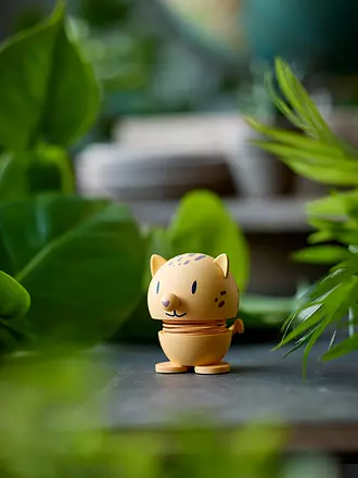 HOPTIMIST | Dekofigur Soft Leopard 7,6cm Yellow | hellbraun