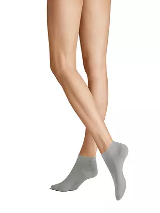 HUDSON | Kurzsocken Relax Fein black | hellgrau