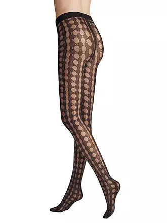 HUDSON | Modestrumpfhose CRAZY DOTS 40DEN black | schwarz
