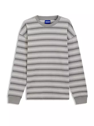 HUGO | Langarmshirt NISOLOG | grau