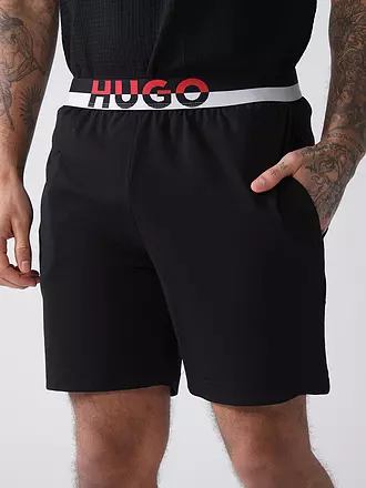 HUGO | Pyjamahose - Shorts AMSTERDAM | schwarz