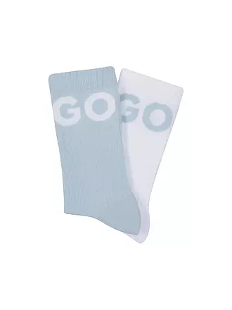 HUGO | Socken 2er Pkg. light pastel blue | weiss