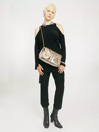 INA KENT | Ledertasche - Umhängetasche EILEEN ED. 1 | silber