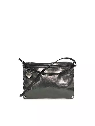 INA KENT | Ledertasche - Umhängetasche MOONLIT Ed. 1 | silber