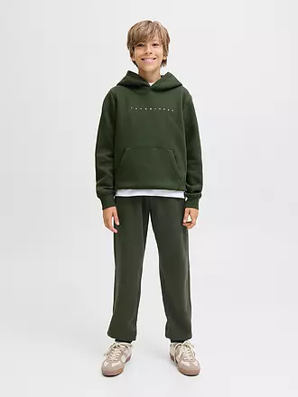 JACK & JONES | Jungen Kapuzensweater - Hoodie JJESTAR JJ | dunkelgrün