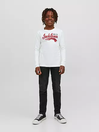 JACK & JONES | Jungen Langarmshirt JJELOGO | weiss