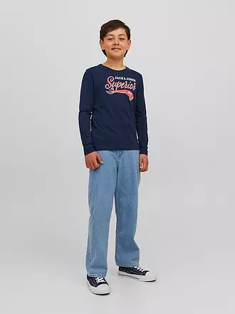 JACK & JONES | Jungen Langarmshirt JJELOGO | dunkelblau