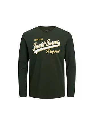 JACK & JONES | Jungen Langarmshirt JJELOGO | dunkelgrün