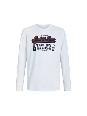 JACK & JONES | Jungen Langarmshirt JJELOGO | weiss