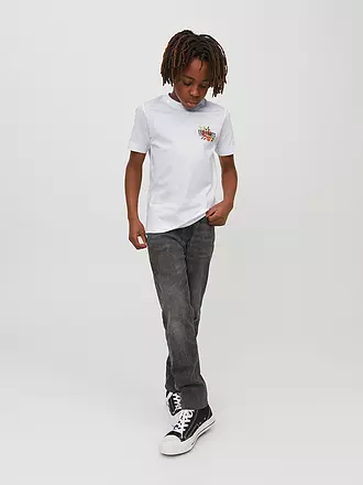 JACK & JONES | Jungen T-Shirt JORFLORES | weiss