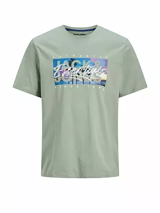 JACK & JONES | T-Shirt JJCOLTON | hellgrün