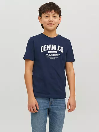 JACK & JONES | T-Shirt JJEJEANS | dunkelblau