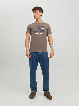 JACK & JONES | T-Shirt JJELOGO | braun