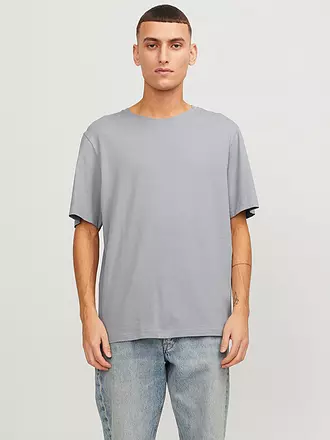 JACK & JONES | T-Shirt Slim Fit JJEORGANIC | hellgrau