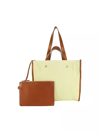 JEROME DREYFUSS | Leinentasche - Shopper LEON Medium | gelb