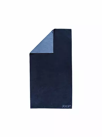 JOOP | Duschtuch Doubleface 80x150cm (Silber) | dunkelblau