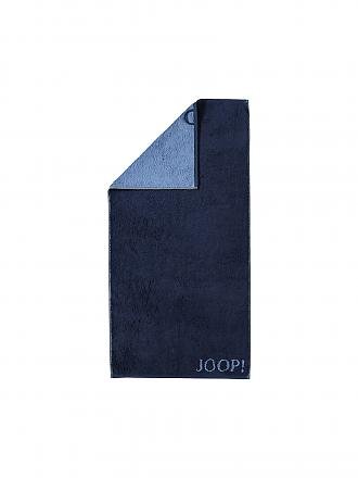 JOOP | Handtuch Doubleface 50x100cm (Silber) | dunkelblau
