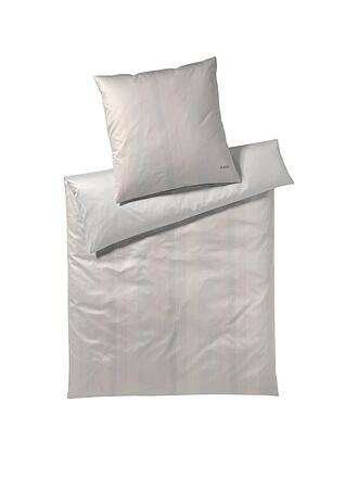 JOOP | Satin Bettwäsche 140x200cm GROOVE Orange | beige