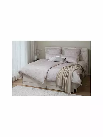 JOOP | Satin Bettwäsche CORNFLOWER CHARM 2x 70x90cm/200x200cm Ocean | hellgrau