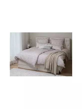 JOOP | Satin Bettwäsche CORNFLOWER CHARM 2x 70x90cm/200x200cm Stone | hellblau