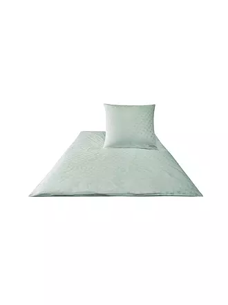 JOOP | Satin Bettwäsche Cornflower 2x 70x90cm/200x200cm Sand | silber