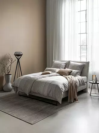 JOOP | Satin Bettwäsche LEO 2x 70x90cm / 200x200cm Sand | creme