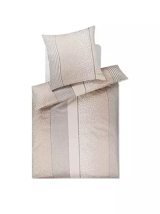JOOP | Satin Bettwäsche LEO 70x90cm / 140x200cm Sand | creme
