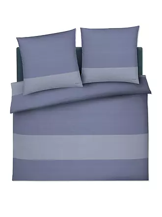 JOOP | Satin Bettwäsche SPLIT 2x 70x90cm / 200x200cm Ocean | hellgrau