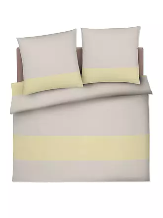 JOOP | Satin Bettwäsche SPLIT 2x 70x90cm / 200x200cm Ocean | creme