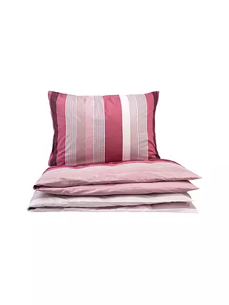 JOOP | Satin Bettwäsche Stripes 70x90cm / 140x200cm | orange