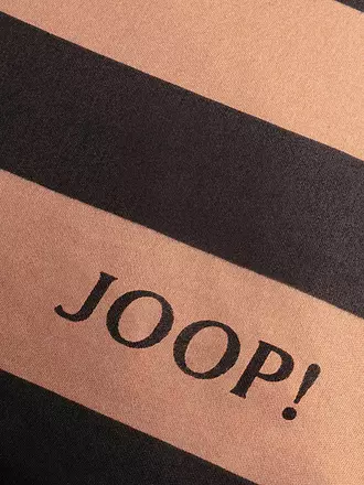 JOOP | Satin Bettwäsche TONE 70x90cm/140x220cm Apricot | dunkelblau