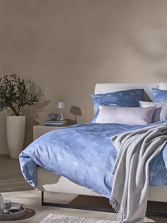 JOOP | Satin-Bettwäsche CORNFLOWER CHARM 70x90 / 140x200cm Ocean | hellblau