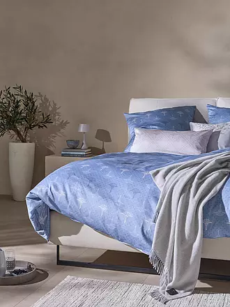 JOOP | Satin-Bettwäsche CORNFLOWER CHARM 70x90 / 140x220cm Ocean | hellblau