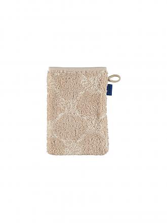 JOOP | Waschhandschuh Cornflower 16x22cm Sand | dunkelblau
