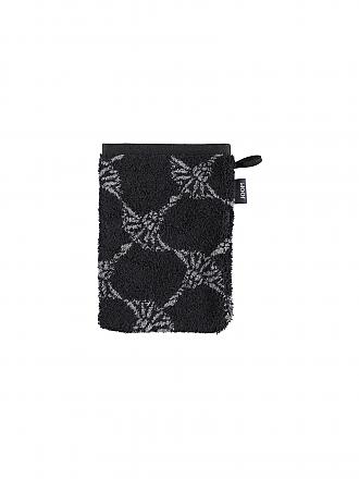 JOOP | Waschhandschuh Cornflower 16x22cm Schwarz | dunkelblau