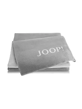 JOOP | Wohndecke - Plaid 150x200cm Uni Doubleface Stein/Anthrazit | grau