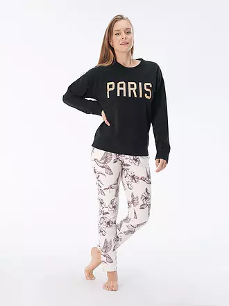 JUVIA | Loungewear Sweater PARIS | schwarz