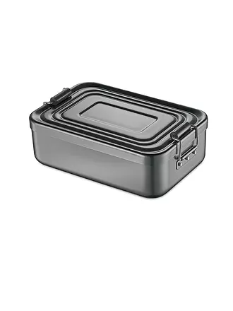 KÜCHENPROFI | Frischhaltedose - Lunchbox klein 18x12cm (Anthrazit) | silber