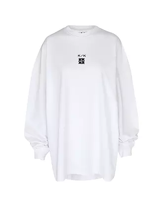 KARO KAUER | Langarmshirt Oversized Fit | weiss