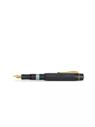 KAWECO | Füllhalter Pioston Sport Al Black/Gold M | schwarz