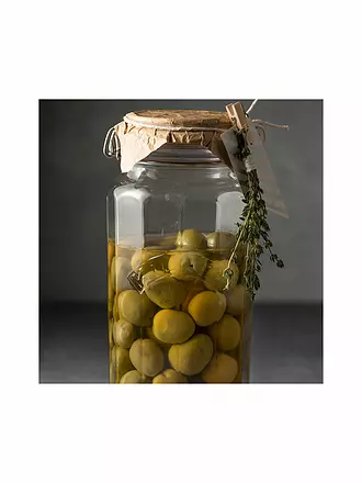 KILNER | Drahtbügelglas Kilner facettiert 1,8l | transparent