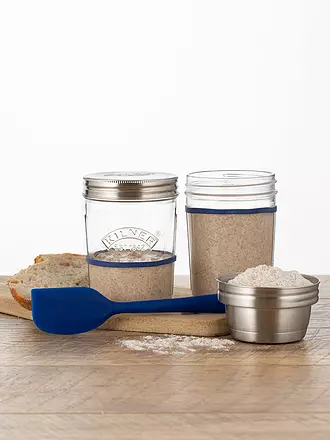 KILNER | Sauerteig-Starter-Set 2 x 0,35l | transparent