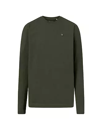 KNOWLEDGE COTTON APPAREL | Langarmshirt | dunkelgrün