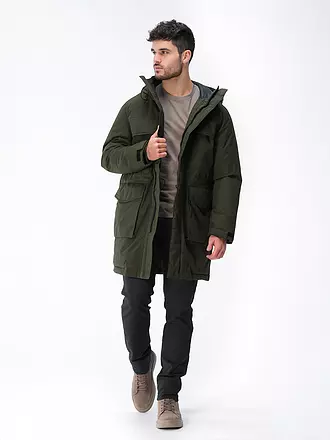 KNOWLEDGE COTTON APPAREL | Parka APEX CANVAS | dunkelgrün